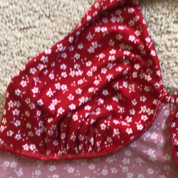 No Boundries red floral halter top - Picture 10 of 16